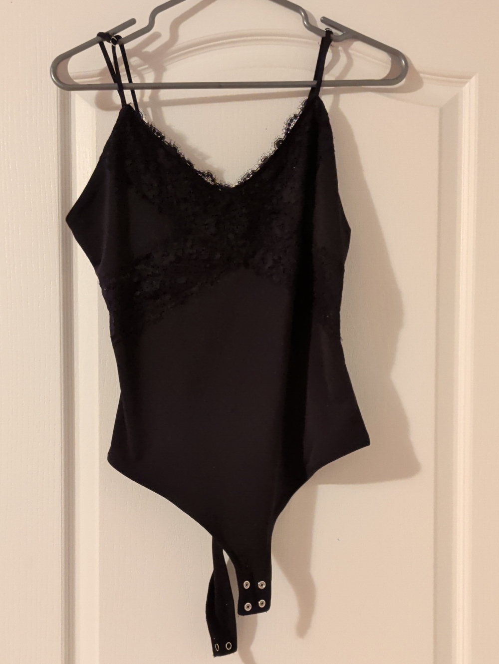 Dynamite Black Lace Trim Bodysuit